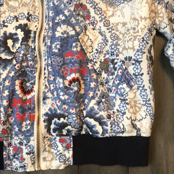 Free People Printed Bomber Jacket - Picture 4 of 10